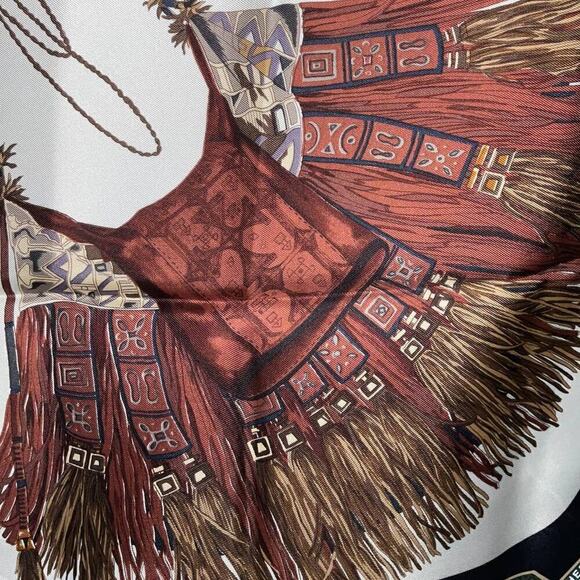 Hermes Hermès Cuirs Du Desert Silk Scarf 90cm Square Carre - Picture 13 of 16